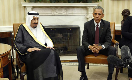 El rey saudí se reúne con Obama en la Casa Blanca